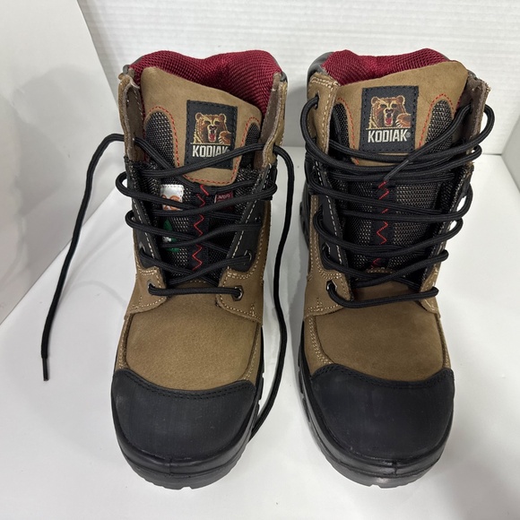 Kodiak Boots Men's Rebel 6" High Size 8 - Steel Toe, Steel Plate, Leather Boots - Picture 1 of 14